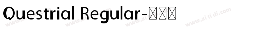 Questrial Regular字体转换